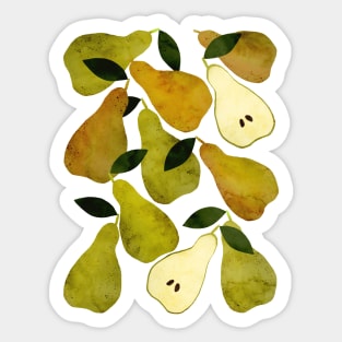 Summer and mediterranean pears Sticker